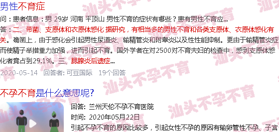 汕头16岁的男孩怎么可以知道不孕不育