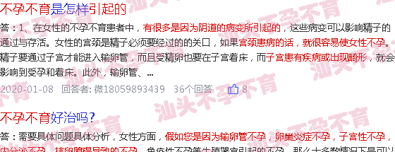 汕头造成不孕不育的原因